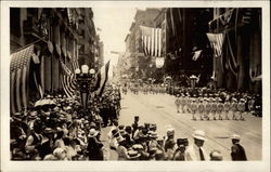 Soldiers in parade San Francisco, CA Postcard Postcard