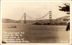 Golden Gate Bridge San Francisco, CA Postcard Postcard