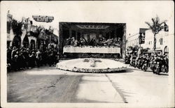 Float from rose parade Postcard