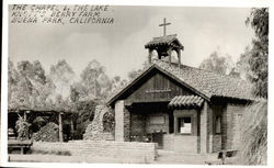 The Chapel by the Lake, Knott's Berry Farm Postcard