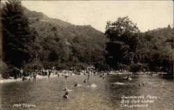 Swimming Pool, Big Sur Lodge Postcard