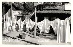 Old Clothes Line, Pony Express Museum Arcadia, CA Postcard Postcard