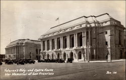 Veteran's Building and Opera House War Memorial Postcard