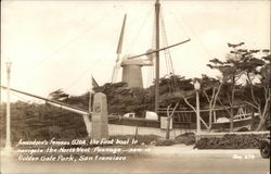 Amundsen's famous GJOA, the first boat to navigate the NorthWest Passage-now in Golden Gate Park Postcard