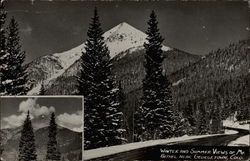 Winter and Summer Views of Mt. Bethel Postcard