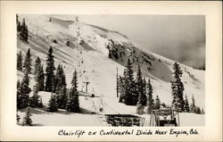 Chairlift on Continental Divide Postcard