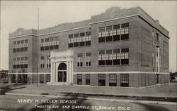 Henry M. Teller School, Twelfth Ave. and Garfield St Denver, CO Postcard Postcard