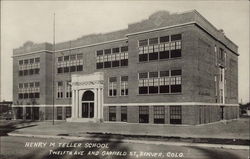 Henry M. Teller School Denver, CO Postcard Postcard