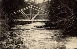 Bridge at Marvine Lodge Postcard