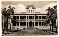 Iolani Palace - Capital Building Honolulu, HI Postcard Postcard