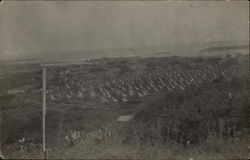 View of army tents 1915 Postcard