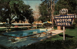 Tallhassee Motor Hotel and Dining Room Postcard