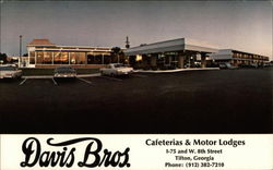 Davis Brothers Motor Lodge and Cafeteria Postcard