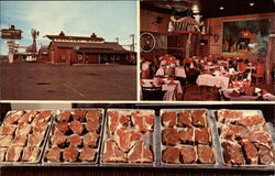 The Country Barn Steakhouse and Club Postcard