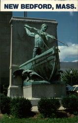 The Whaling Statue New Bedford, MA Postcard Postcard