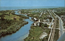 Air view of Gasparilla Island Postcard