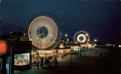 Looking North Along the Boardwalk Postcard