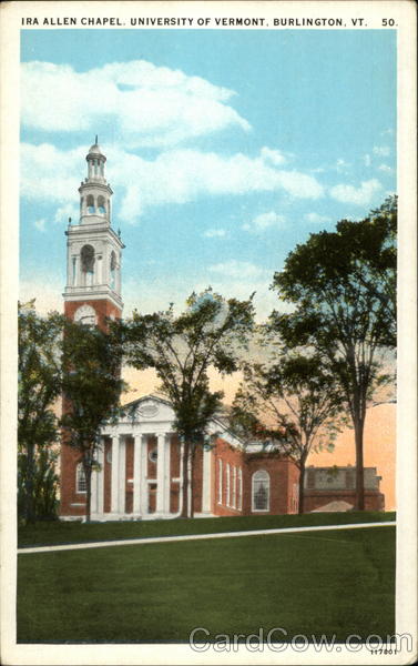 Ira Allen Chapel, University of Vermont Burlington, VT