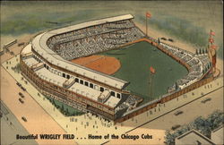 Beautiful Wrigley Field...Home of the Chicago Cubs Illinois Postcard Postcard