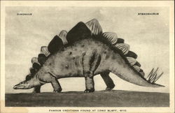 Dinosaur, steagosaurus Postcard