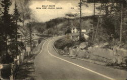 Great Island from Oor's Island Postcard