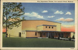 War Department Theater Fort Leonard Wood, MO Postcard Postcard