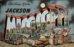 Greetings from Jackson Postcard