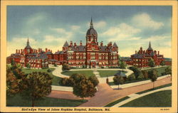 Bird's-Eye View of Johns Hopkins Hospital Postcard