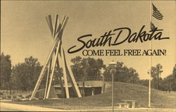 South Dakota - Come Feel Free Again! Postcard Postcard