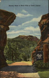 Harney Peak in Black Hills of South Dakota Postcard