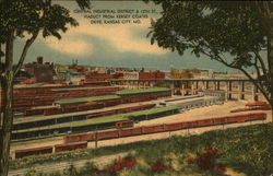 Central Industrial District & 12th St. Viaduct from Kersey Coates Dr Kansas City, MO Postcard Postcard