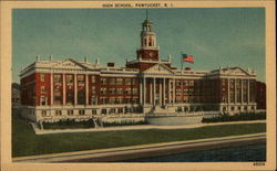 High School Pawtucket, RI Postcard Postcard