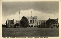 Bond Hall, the Main Academic Building, The Citadel Postcard