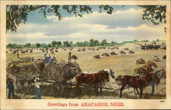 Greetings from Arapahoe, Nebr Nebraska Postcard Postcard