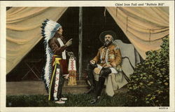 Chief Iron Tail and "Buffalo Bill" Social History Postcard Postcard