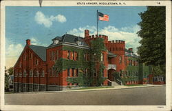 State Armory Middletown, NY Postcard Postcard