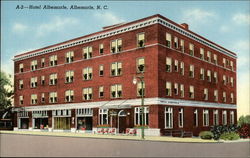 Hotel Albemarle North Carolina Postcard Postcard