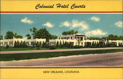 Colonial Hotel Courts Postcard