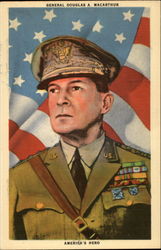 General Douglas A. MacArthur Military Postcard Postcard