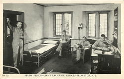 Study Period, Army Exchange School Princeton, NJ Postcard Postcard