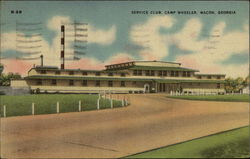 Service Club, Camp Wheeler Macon, GA Postcard Postcard