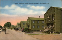 Typical Barracks Street, McClellan Field Sacramento, CA Postcard Postcard