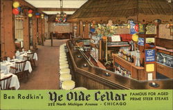 Ben Rodkin's Ye Olde Cellar Chicago, IL Postcard Postcard