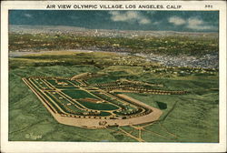 Air view Olympic Village Postcard