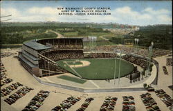 New Milwaukee County Stadium Postcard