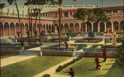 Corner of Court of Ringling Art Museum Postcard