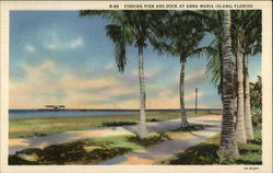 Fishing Pier and Dock Postcard