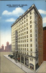 Hotel Fountain Square Postcard