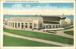 Cleveland Municipal Stadium Ohio Postcard Postcard