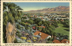 South Palm Springs from above the Desert Inn California Postcard Postcard